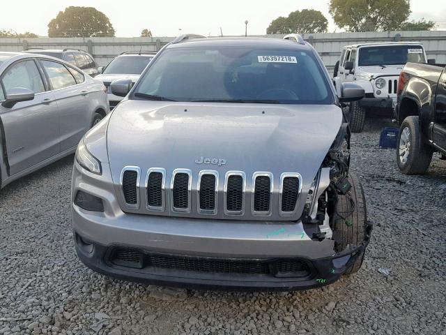 1C4PJLCB4GW179452 - 2016 JEEP CHEROKEE L GRAY photo 9