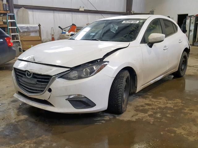 3MZBM1L75GM313464 - 2016 MAZDA 3 TOURING WHITE photo 2