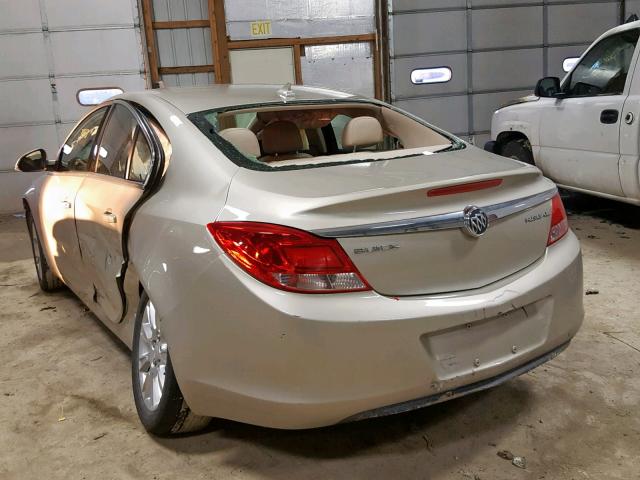 2G4GR5ER2D9239694 - 2013 BUICK REGAL TAN photo 3