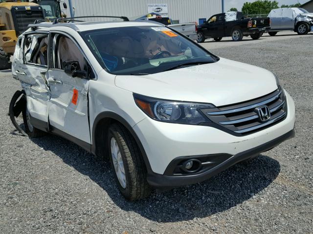 5J6RM3H73DL043356 - 2013 HONDA CR-V EXL WHITE photo 1