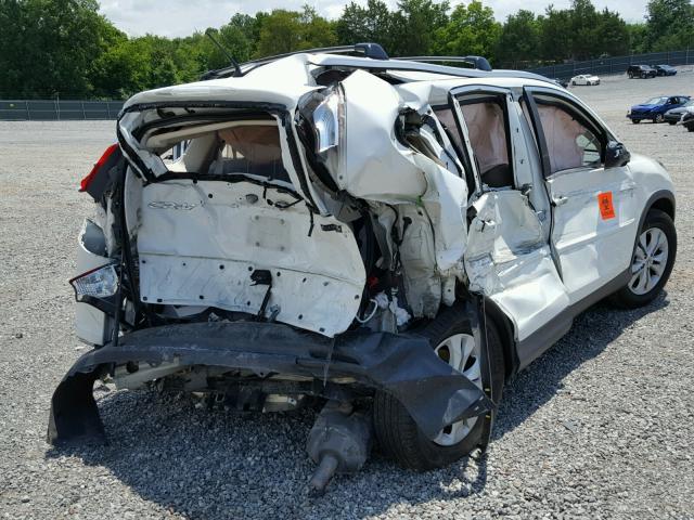 5J6RM3H73DL043356 - 2013 HONDA CR-V EXL WHITE photo 4