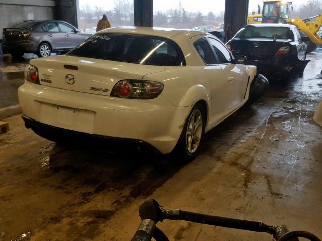 JM1FE173970212620 - 2007 MAZDA RX8 WHITE photo 4