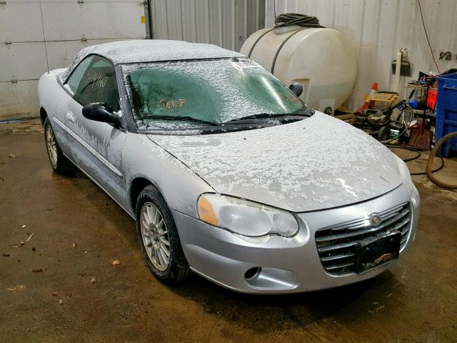 1C3EL55R64N148264 - 2004 CHRYSLER SEBRING LX SILVER photo 1