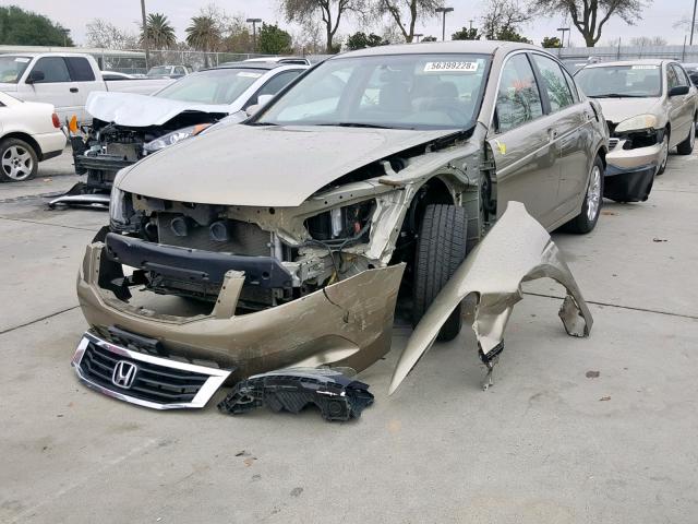 1HGCP26459A144361 - 2009 HONDA ACCORD LXP GOLD photo 2