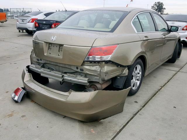 1HGCP26459A144361 - 2009 HONDA ACCORD LXP GOLD photo 4