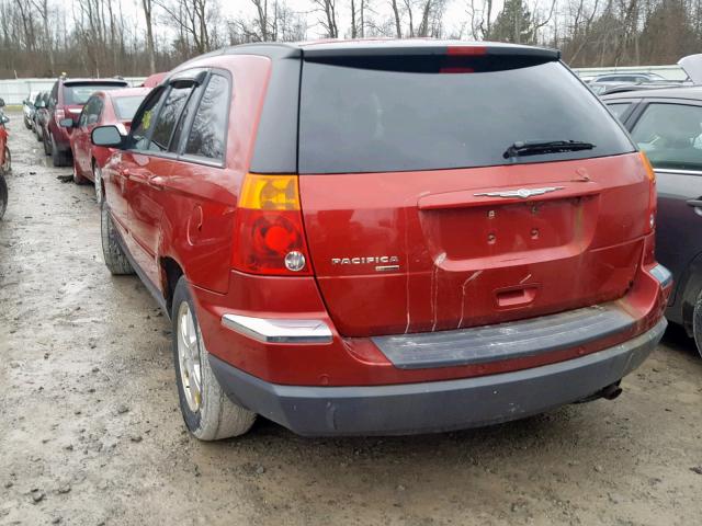 2C8GM68425R409075 - 2005 CHRYSLER PACIFICA T RED photo 3