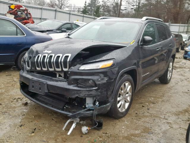 1C4PJMDS0FW735419 - 2015 JEEP CHEROKEE L BLACK photo 2