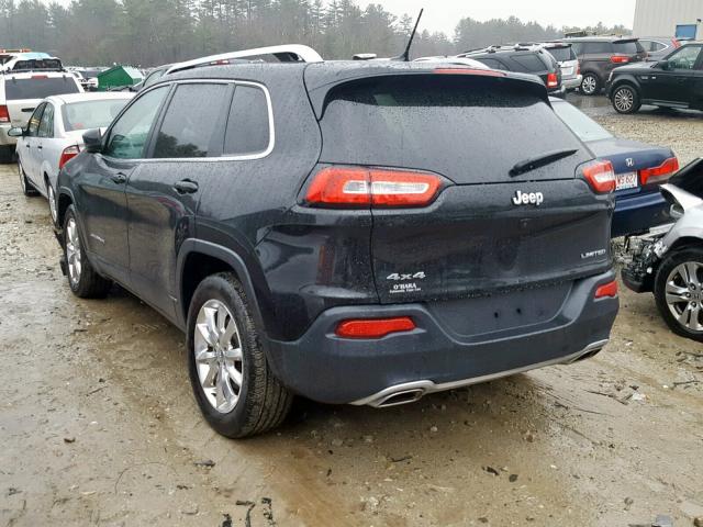 1C4PJMDS0FW735419 - 2015 JEEP CHEROKEE L BLACK photo 3