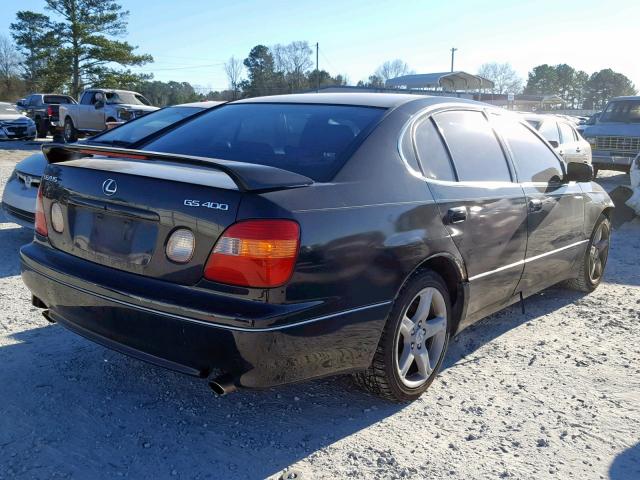 JT8BH68X6W0008200 - 1998 LEXUS GS 400 BLACK photo 4