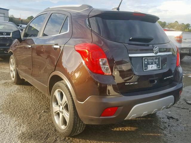 KL4CJCSB0DB179414 - 2013 BUICK ENCORE BROWN photo 3