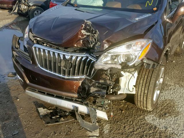 KL4CJCSB0DB179414 - 2013 BUICK ENCORE BROWN photo 9