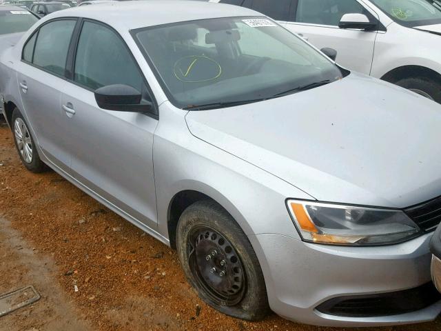 3VW1K7AJ5DM286166 - 2013 VOLKSWAGEN JETTA BASE Արծաթագույն լուսանկար 1