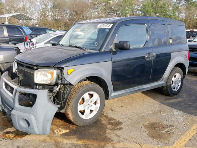 5J6YH18655L004782 - 2005 HONDA ELEMENT EX BLACK photo 2