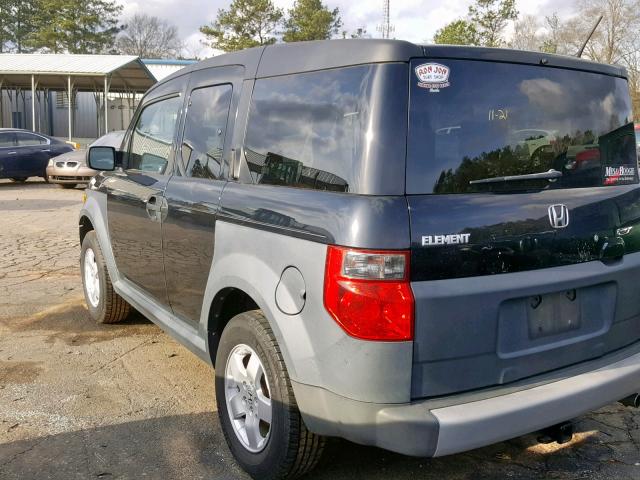 5J6YH18655L004782 - 2005 HONDA ELEMENT EX BLACK photo 3