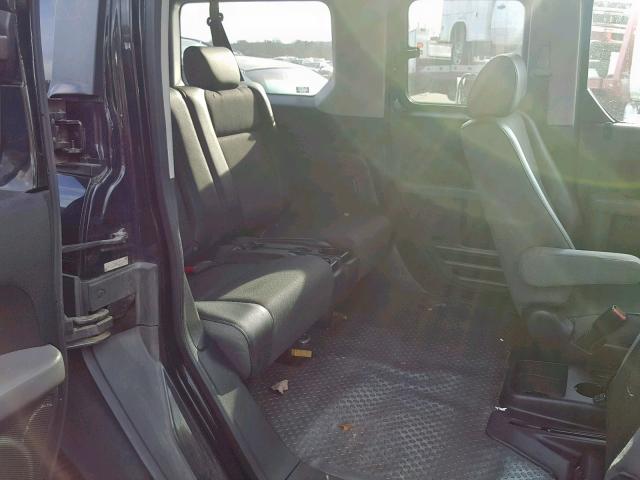 5J6YH18655L004782 - 2005 HONDA ELEMENT EX BLACK photo 6