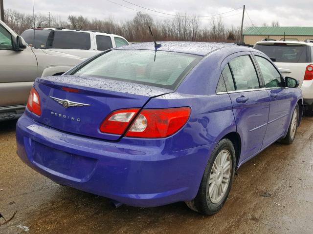 1C3LC56R28N212666 - 2008 CHRYSLER SEBRING TO PURPLE photo 4