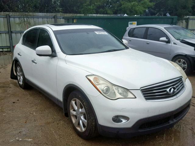 JN1AJ0HP8AM700297 - 2010 INFINITI EX35 BASE WHITE photo 1