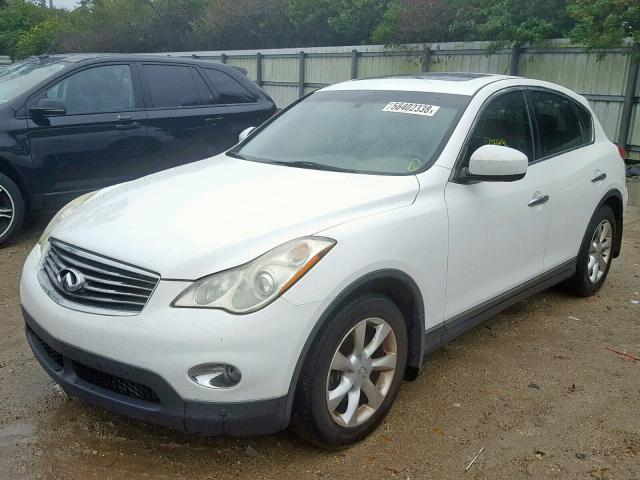 JN1AJ0HP8AM700297 - 2010 INFINITI EX35 BASE WHITE photo 2