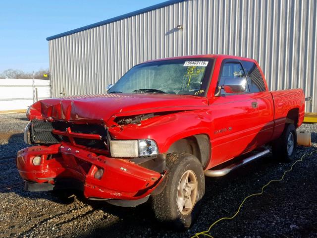 3B7HF13Y5VG803138 - 1997 DODGE RAM 1500 RED photo 2