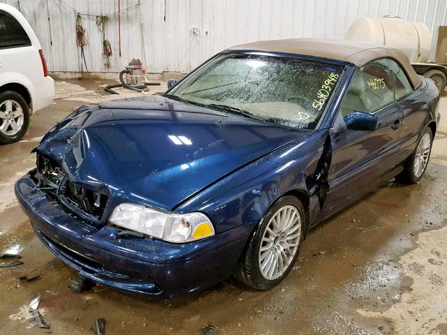 YV1NC62D84J060697 - 2004 VOLVO C70 HPT BLUE photo 2