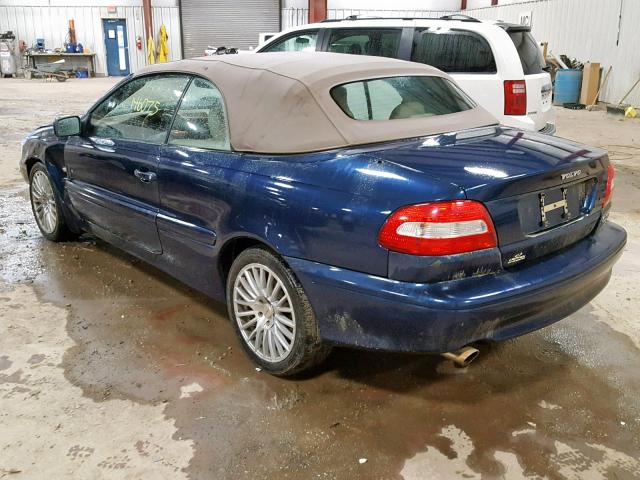 YV1NC62D84J060697 - 2004 VOLVO C70 HPT BLUE photo 3