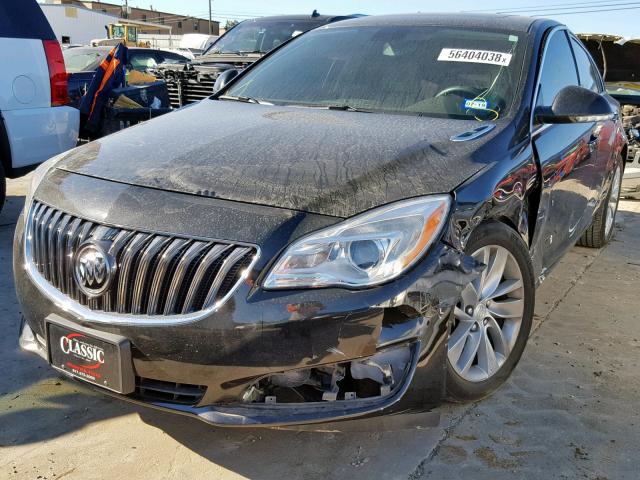 2G4GK5EX4F9152269 - 2015 BUICK REGAL BLACK photo 2