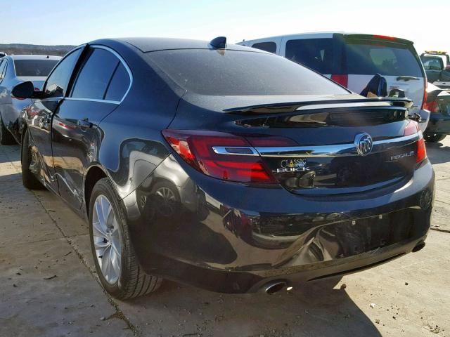 2G4GK5EX4F9152269 - 2015 BUICK REGAL BLACK photo 3