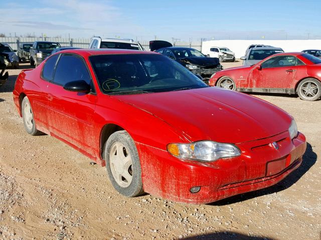 2G1WX15K729205550 - 2002 CHEVROLET MONTE CARL RED photo 1