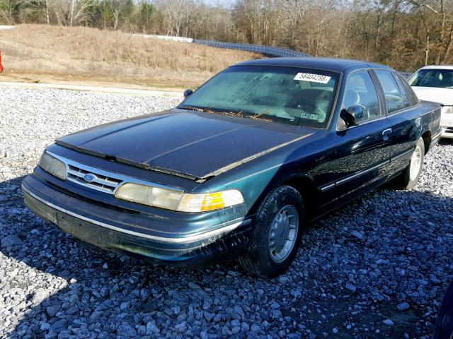 2FALP74W1VX234338 - 1997 FORD CROWN VICT BLUE photo 2