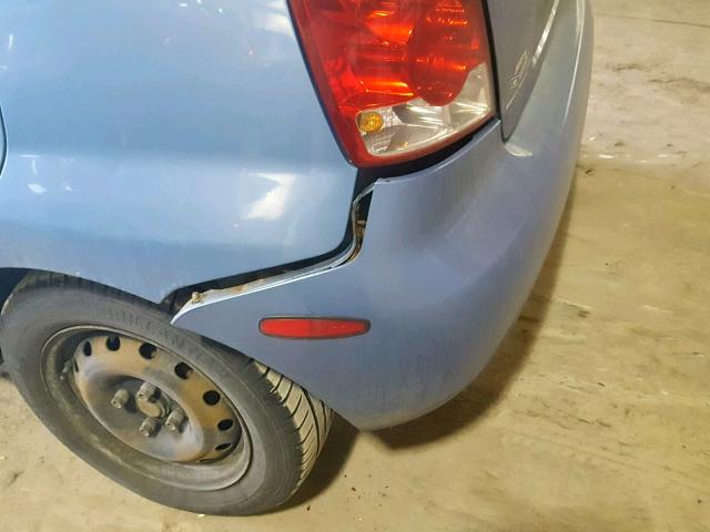 KL1TD62695B385213 - 2005 CHEVROLET AVEO BASE Көк фото 10