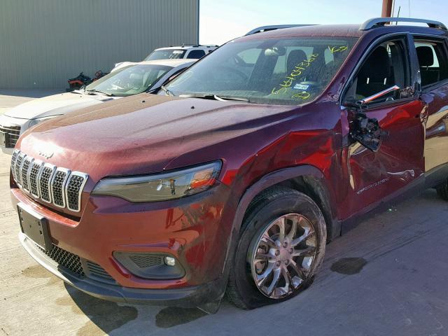 1C4PJLCB6KD285602 - 2019 JEEP CHEROKEE L RED photo 10