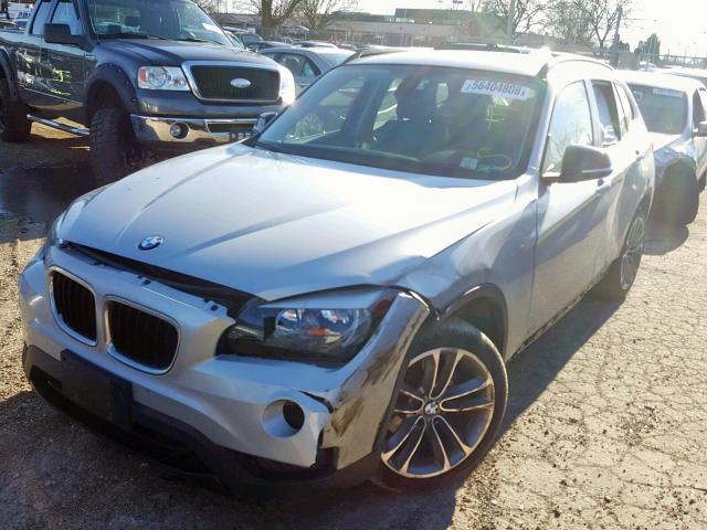 WBAVL1C53EVY21269 - 2014 BMW X1 XDRIVE2 SILVER photo 2