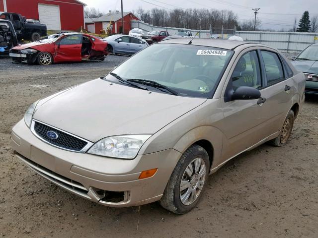 1FAFP34N87W226121 - 2007 FORD FOCUS ZX4 TAN photo 2