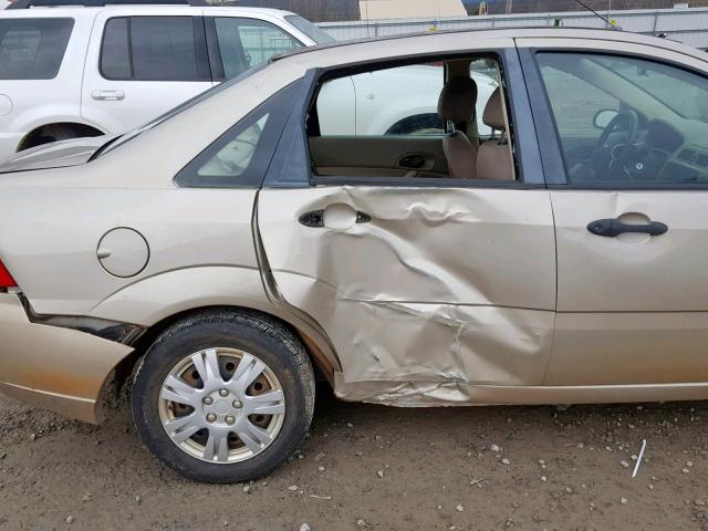 1FAFP34N87W226121 - 2007 FORD FOCUS ZX4 TAN photo 9