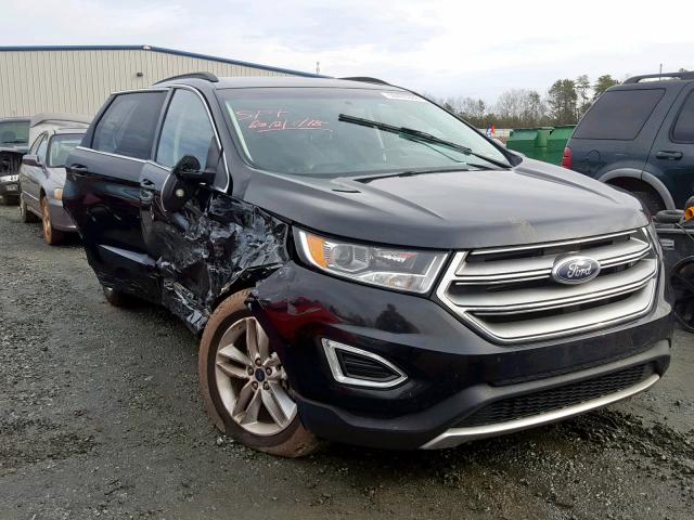 2FMTK3J86FBC18637 - 2015 FORD EDGE SEL BLACK photo 1