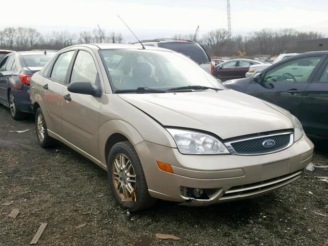 1FAHP34N77W142980 - 2007 FORD FOCUS ZX4 TAN photo 1