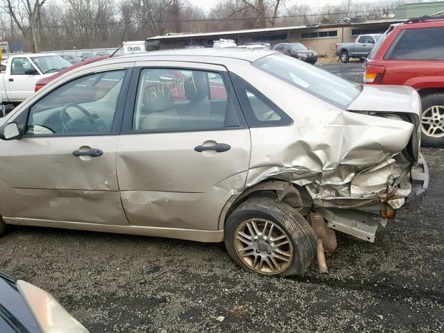 1FAHP34N77W142980 - 2007 FORD FOCUS ZX4 TAN photo 9