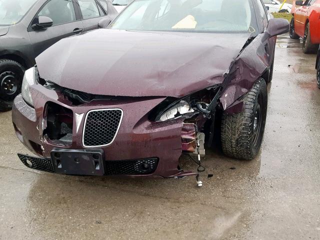 2G2WC55C561101571 - 2006 PONTIAC GRAND PRIX BURGUNDY photo 9
