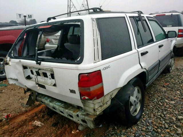 1J4GZ58Y5SC658775 - 1995 JEEP GRAND CHER WHITE photo 4