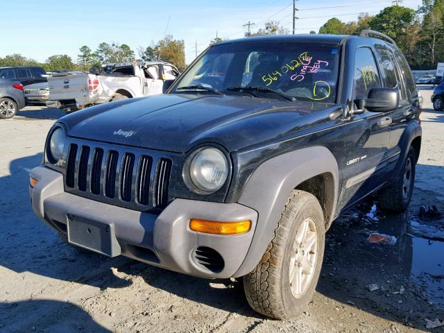 1J4GL48K03W643253 - 2003 JEEP LIBERTY SP BLACK photo 2