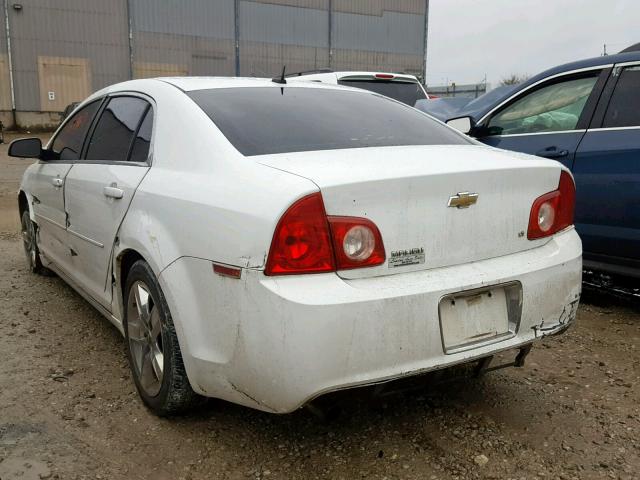 1G1ZH57B594206918 - 2009 CHEVROLET MALIBU 1LT WHITE photo 3