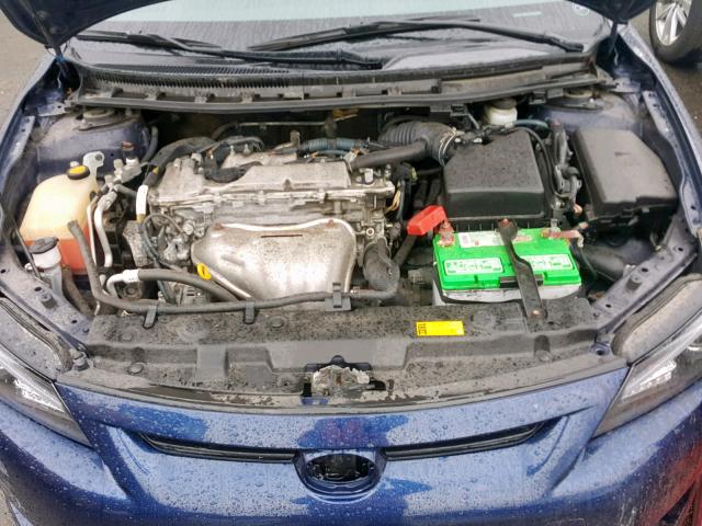 JTKJF5C73C3028170 - 2012 TOYOTA SCION TC BLUE photo 7