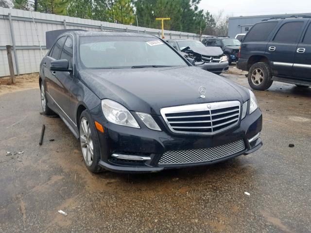 WDDHF5KB8DA664145 - 2013 MERCEDES-BENZ E 350 BLACK photo 1