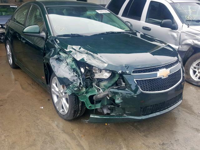 1G1PG5SB9E7409577 - 2014 CHEVROLET CRUZE LTZ GREEN photo 9