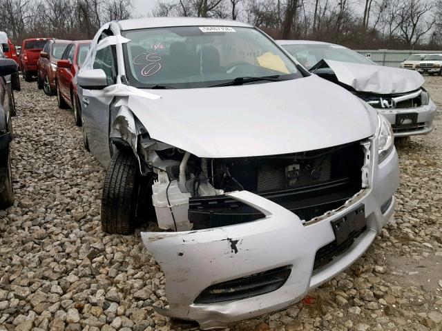 3N1AB7AP5FL647527 - 2015 NISSAN SENTRA S SILVER photo 1