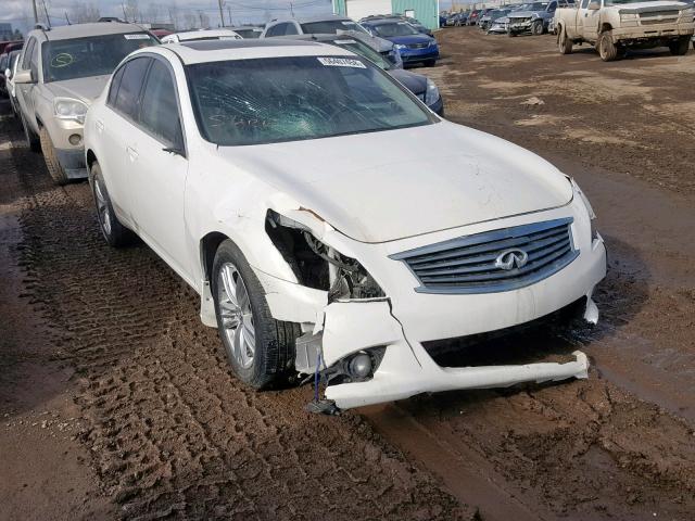 JN1CV6AR3CM680507 - 2012 INFINITI G37 WHITE photo 1