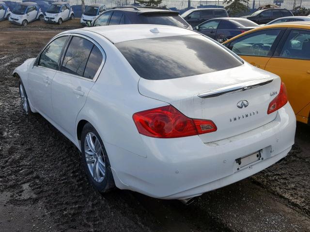 JN1CV6AR3CM680507 - 2012 INFINITI G37 WHITE photo 3