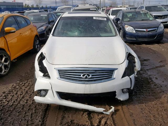 JN1CV6AR3CM680507 - 2012 INFINITI G37 WHITE photo 9