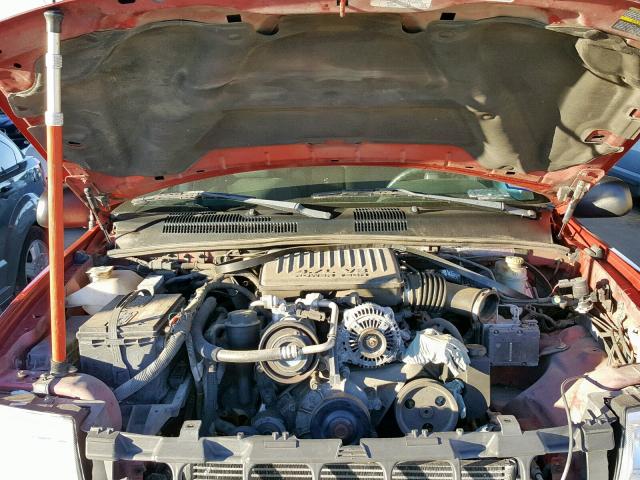 1J4GX48NX4C435527 - 2004 JEEP GRAND CHER RED photo 7