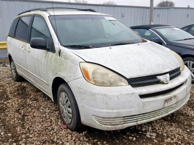 5TDZA23C94S021325 - 2004 TOYOTA SIENNA CE WHITE photo 1